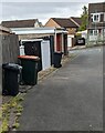 ST3091 : Wheelie bins, Aspen Way, Malpas, Newport by Jaggery