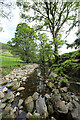 SE1074 : Reservoirs spare very little water for the River Nidd by Andy Waddington