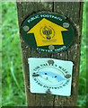 SO1022 : Waymarks, Usk Valley Walk by Derek Harper