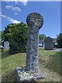 SW8735 : Old Wayside Cross in St Gerran's churchyard by L Nott