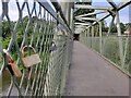 SO7680 : Love locks on the Upper Arley footbridge by Mat Fascione