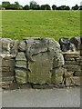 SE2036 : Memorial stone, Woodhall Road by Stephen Craven