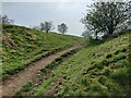 SO7637 : Path through the earthworks on Midsummer Hill by Mat Fascione