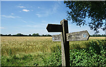  : Signpost on the Bridleway by Des Blenkinsopp