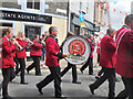 NT2540 : Peebles Burgh Silver Band in Northgate, Peebles by Jim Barton