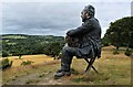 SE2811 : The 'Sitting Man' at Yorkshire Sculpture Park by Dave Pickersgill