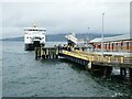 NS1968 : Wemyss Bay - Pier and CalMac ferry 'Bute' by Rob Farrow