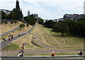 NT2573 : Edinburgh: Princes Street Gardens in a dry summer by Kay Williams