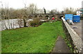 SO2118 : Grassy riverbank, Crickhowell by Jaggery