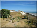 TQ4000 : England Coast Path at Peacehaven, near Newhaven by Malc McDonald