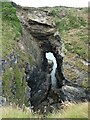 SW9579 : Lundy Hole Natural Arch by Rob Farrow