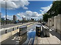 TQ3080 : Barriers, Lancaster Place, London WC2 by Robin Stott