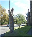 SJ8595 : Dove Carving at St Chrysostom's Church by Gerald England