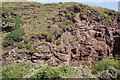 NO6946 : Cross-bedded sandstone at Red Sluther by Prail Castle, Angus by Adrian Diack