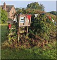 SO3525 : Walterstone Village Hall noticeboard, Herefordshire by Jaggery