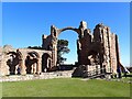 NU1241 : Lindisfarne Priory - View of priory church by Rob Farrow