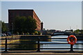 SJ3489 : View south into Wapping Dock, Liverpool by Christopher Hilton