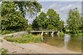 SU1232 : Footbridge over River Avon by Ian Capper