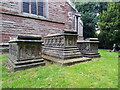 SK1009 : 3 family chest tombs at Christ Church by Richard Law