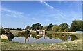 SO7823 : Water jumps at Hartpury International Horse Trials by Jonathan Hutchins