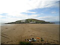 SX6444 : Crossing the sands to Burgh Island by Michael Earnshaw