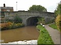 SJ7065 : St Ann's Road canal bridge with swans by Stephen Craven