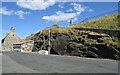 NJ5866 : Rocky outcrop, Shore Street, Portsoy by Bill Harrison