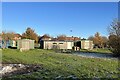 SJ9223 : Community buildings, Coton Fields Allotments by Jonathan Hutchins