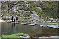 SK1551 : Dovedale - stepping stones by Stephen McKay