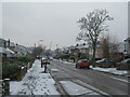 SZ1094 : Winter weather in Charminster, Bournemouth by Malc McDonald