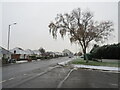 SZ0995 : Winter weather on Castle Lane West, Charminster, Bournemouth by Malc McDonald