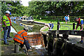 SK1213 : Repairing Wood End Lock (3) near Fradley, Staffordshire by Roger  D Kidd