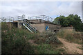 TA3910 : Gun emplacement, Spurn Head by Hugh Venables