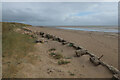 TA4113 : Old wall on Spurn Point by Hugh Venables