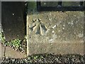 SK6347 : Rivet Bench Mark, Lingwood Lane, Woodborough by Alan Murray-Rust