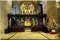 SO8932 : Choir screen in Tewkesbury Abbey by Philip Halling