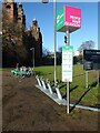 NS5666 : Cycle hire docking station at the Kelvingrove Museum by Oliver Dixon