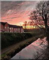 SP5698 : Sunset over the Grand Union Canal by Mat Fascione