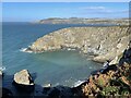 SM8734 : View across Porth Mawr towards Penmorfa by Simon Mortimer