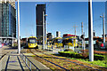 SJ8397 : Trams at Deansgate-Castlefield by David Dixon