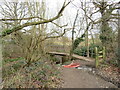 TQ1863 : Footbridge over Bonesgate Stream, near Chessington by Malc McDonald