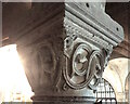 TR1557 : Carved Capital in Canterbury Cathedral Crypt by Phil Brandon Hunter