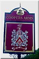 SK4028 : The sign of the Coopers Arms by David Lally