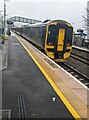 SO8005 : 158747 at platform 1, Stonehouse station by Jaggery