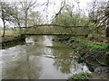 TQ1480 : Footbridge over the River Brent near Hanwell by Malc McDonald