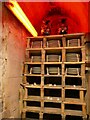 SJ9143 : Inside the enamel kiln at the Gladstone pottery museum by Stephen Craven