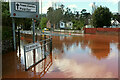 SX9065 : Flood, Shiphay Lane lights by Derek Harper