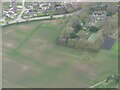 TF5059 : Cropmarks on field by Wainfleet (all Saints) Hall: aerial 2023 by Simon Tomson