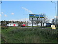 NY3959 : Road sign on the A7 at Carlisle by M J Richardson