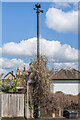 TQ2763 : Sewer vent column, Banstead Road/Park Hill by Ian Capper